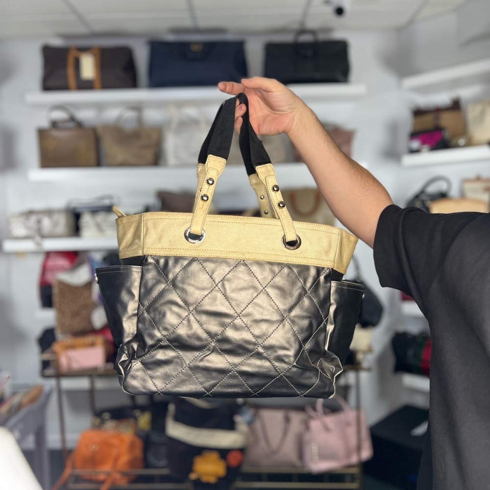 Chanel Silver Tote